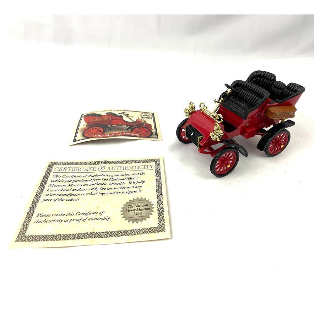 New 1903 Ford Model A‎ Tonneau Red 1/32 National Motor Museum Mint COA